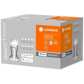 LEDVANCE Außenleuchte Kunststoff 9,6 cm 9er Set RGBW