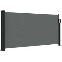 vidaXL Seitenmarkise Ausziehbar 100 x 500 cm Anthrazit Polyester