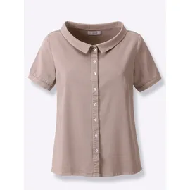 Heine Kurzarmbluse Beige 40