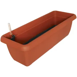 Geli Blumenkasten 60 cm Aqua Andalucia Kunststoff terracotta mit Wasserstandsanzeige