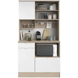 Parisot Küchenbuffet Socool 11" Weiß - Jackson-Eiche