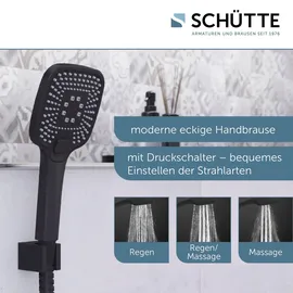 Schütte Handbrause Ravenna Schwarz Matt