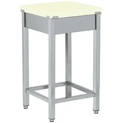 Polyethylen-schneidetisch weiße farbe - 500x500x850 mm - 16530300 Eurast