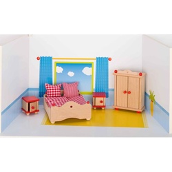 Goki Puppenmöbel Schlafzimmer für Puppenhaus