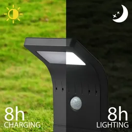 Sygonix SY-4677494 LED-Außenstandleuchte mit Bewegungsmelder LED 1.2 W Schwarz