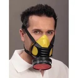 Ekastu Halbmaske Polimask Gamma Silikone o.Filter DIN EN140 f. Brillenträger