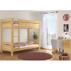 Erst-Holz Etagenbett Massivholz Kiefer natur 80x190 Stockbett Hochbett teilbar Rollrost 60.16-08-190T100