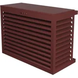 DECOCLIM Aluminium Schutzgehäuse RAL8012 Größe S, Innenmaße: H 680 x W 900 x D 450-600 mm (Tiefe anpassbar)