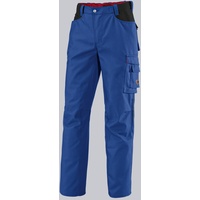 BP Workwear 1788-555-13 Arbeitshose - Gummizug im Rücken - Bundfalten - Normale Passform - Größe: 58n - Farbe: königsblau/schwarz