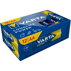Longlife Power Mignon AA CUBE12 Batterie plastikfrei