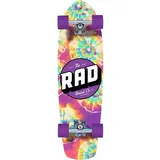 RAD Unisex – Erwachsene Retro Checker Cruiser Board Komplettboard, Neochrome, 28"