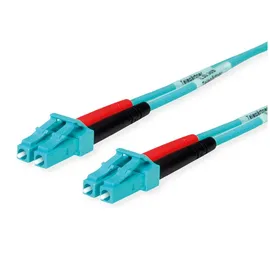 Telegärtner 100011325 Glasfaser LWL Anschlusskabel 2.00 m Türkis [1x LC-Stecker - 1x LC-Stecker] 50/125 μ Multimode OM3