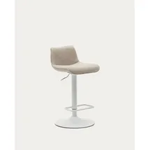 Kave Home 2er-Set Kave Home Barhocker Zenda Stoff Beige