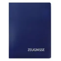 Zeugnismappe Basic blau 31,5x23cm
