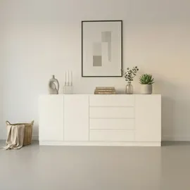 borchardt Möbel Vaasa 190 x 79 x 35 cm Weiß