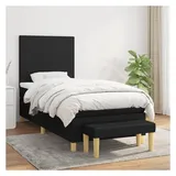 vidaXL Boxspringbett 100 x 200 cm Schwarz