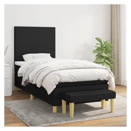 vidaXL Boxspringbett 100 x 200 cm Schwarz