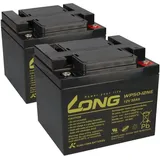 KungLong Ersatzakku für Uniroller Scooter 2x Kung Long 12V 50Ah Blei Akku Zyklenfest AGM VRLA