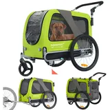 TIGGO Fahrradhundeanhänger DOGGYHUT® Hundefahrradanhänger Hundeanhänger Fahrradanhänger grün