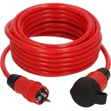 Brennenstuhl Professional Verlängerungskabel VQ 1200 IP44 (10m Kabel H07BQ-F 3G2,5 in rot, Baustelleneinsatz und ständiger Einsatz im Freien, Made in Germany)