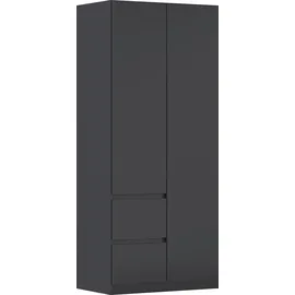 Rauch Drehtürenschrank MAINZ 91 x 210 x 54 cm Grau