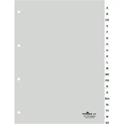Durable Register A4 A-Z transparent Packung mit 10 Stück