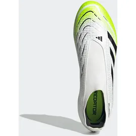 adidas Predator League Laceless Firm/Multi-Ground Herren Cloud White/Core Black/Lucid Lemon 47 1/3