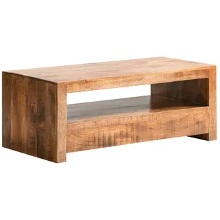 Woodkings Country TV-Bank 115x45x55cm Rustikales Lowboard Massivholz TV-Möbel mit Schub