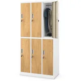 Jan Nowak IGOR Garderobenschrank 185x90x45 cm Weiß/Gold