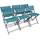 VCM Gartenstuhl 6er-Set ¦ türkis/petrol ¦ Maße cm B: 45 H: 79