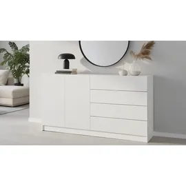 borchardt Möbel Vaasa 152 x 79 x 35 cm Weiß matt