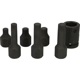 KS Tools 1/2" Spezial-Kraft-Bit-Stecknuss-Satz Vielzahn, 7-tlg.