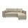 marpur Ecksofa RIO, Velourstoff, Bettfunktion und Bettkasten beige
