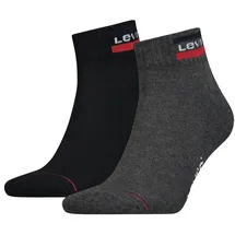 Levi's LEVIS MID CUT SPRTWR LOGO 2er Pack Grau/Schwarz 43-46