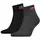Levi's LEVIS MID CUT SPRTWR LOGO 2er Pack Grau/Schwarz 43-46
