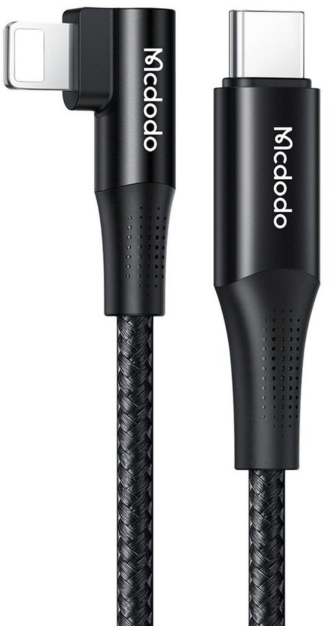 mcdodo Typ-C Schnellladefunktion Ladekabel Schnell Ladegerät Fast Charge Smartphone-Kabel, (120 cm) schwarz