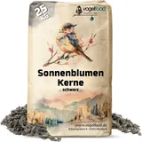 25 kg Schwarze Sonnenblumenkerne Marke Vogelfood Vogelfutter Herkunft Slowakei