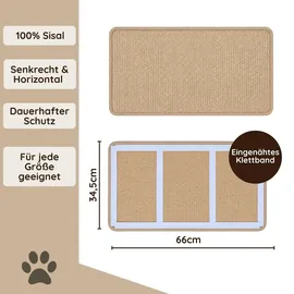 Costway Kratzmatte 80 x 50 cm beige
