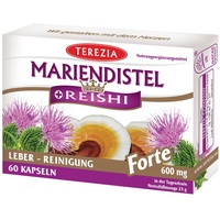MARIENDISTEL + REISHI FORTE 400 mg für Leber & Verdauung | Mit Silymarin & β-Glukan | Unterstützt Immunsystem & Kreislauf | Natürliches Detox Supplement | 60 Kapseln