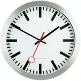 EUROTIME Funk Wanduhr 30 cm 59002-07 silber