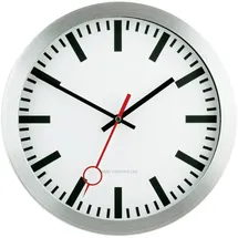 EUROTIME Funk Wanduhr 30 cm 59002-07 silber