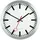 EUROTIME Funk Wanduhr 30 cm 59002-07 silber