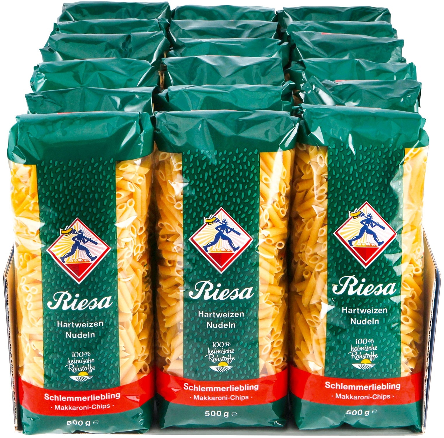 Riesa Schlemmerliebling Makkaroni-Chips 500 g, 18er Pack