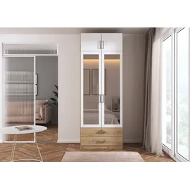 Rauch Wäscheschrank GAMMA 91 x 248 x 54 cm Weiß