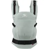 Manduca First Babytrage - Verstellbarer und vielseitiger Tragesitz für Babys und Kleinkinder (3,5-20 kg) - Babytrage mit Front-, Hüft- und Rückentragefunktion ,Mint