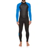 O'Neill Herren Reactor-2 3/2mm Back Zip Full Neoprenanzug, Black/Ocean, M