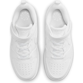 Nike Court Borough Low Recraft (PS) Sneaker, White/White-White, 31