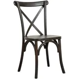 Thonet Stuhl Aus Massivholz Mit Schwarzer Holzsitz Stapelbar Maße