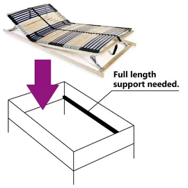 vidaXL Lattenrost mit 42 Latten 7 Zonen 100 x 200 cm605906