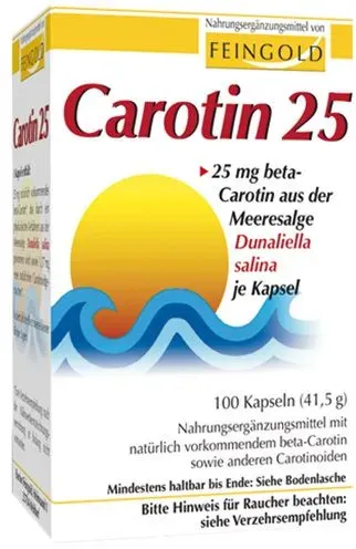 Carotin 25 Feingold Kapseln